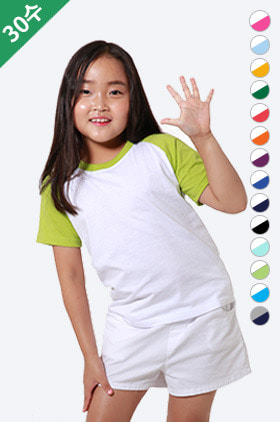 [아동]30수 나그랑 라운드 반팔 티셔츠(14색)