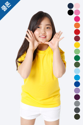 [아동] 300-ACT쿨론 라운드 반팔 티셔츠(20색)